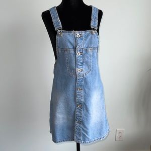 Zara Denim overall skir/dress. Size 13-14yrs.
